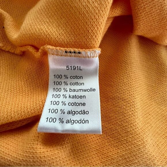 Lacoste Men's Orange Classic Polo Shirt size 5 (Medium) - Picture 8 of 10